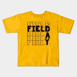 Field Day 2022 For school teachers kids and family yellow Kids T-Shirt